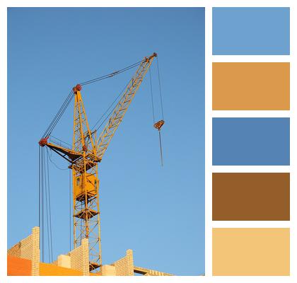 Building Construction Lifting Crane Image